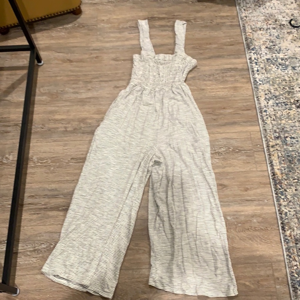 Aerie Cotton Striped Jumpsuit